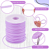 1 Roll Hollow Pipe PVC Tubular Synthetic Rubber Cord RCOR-CP0001-01C-6