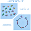 Unicraftale 12Pcs 201 Stainless Steel Snap Clasps STAS-UN0053-71-5