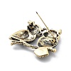 Alloy Enamel Brooch JEWB-C037-32B-AG-3