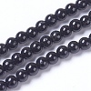 Natural Black Tourmaline Beads Strands G-F568-191-4mm-1