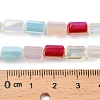 Electroplated Glass Beads Strands EGLA-P067-01A-05-4