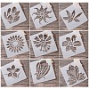 2 Sets 2 Styles Plastic Drawing Stencil DIY-SZ0002-24-3