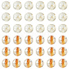 100Pcs Crackle Transparent Glass Beads Strands GLAA-TA0004-11A-2