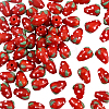 60Pcs Handmade Lampwork 3D Strawberry Beads LAMP-LT0001-03-1