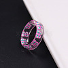 Transparent Resin Finger Rings WGC4E19-27-1