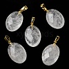 Natural Quartz Crystal Pendants G-E603-03G-05-2