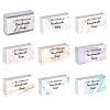 90Pcs 9 Style Rectangle with Marble Pattern & Word Handmade Soap Paper Tag DIY-PH0002-77B-WH-3