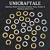 Unicraftale 32Pcs 2 Colors 304 Stainless Steel Connector Charms STAS-UN0049-77-5