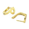 Brass Letter Stud Earrings for Women EJEW-A038-01P-G-2