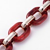 Imitation Gemstone Style Acrylic Handmade Cable Chains AJEW-JB00517-06-2