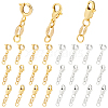   24Pcs 6 Styles Brass Spring Ring Clasps FIND-PH0009-98-1