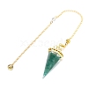 Natural Green Aventurine Pointed Dowsing Pendulums PW-WGD4C0F-20-1