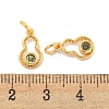 Brass Micro Pave Cubic Zirconia Pendants KK-P275-34G-3