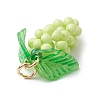 Glass Seed Beaded Grape Pendants PALLOY-MZ00467-04-4