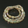 Electroplate Glass Beads EGLA-J023-8x4mm-07-2