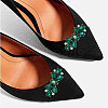 ARRICRAFT 4Pcs 2 Style Flower Glass Rhinestone Shoe Decoration AJEW-AR0001-79B-7