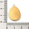 304 Stainless Steel Pendant Cabochon Settings For Enamel STAS-D013-01B-G-3