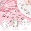 DICOSMETIC 80pcs 8 styles Square/Heart/Horse Eye Sew on Rhinestone GGLA-DC0001-02-5