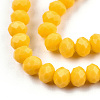 Opaque Solid Color Imitation Jade Glass Beads Strands EGLA-A044-P6mm-D29-2