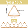 16Pcs Triangle Iron Linking Rings IFIN-CL0001-07KCG-2