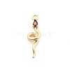 Brass Micro Pave Cubic Zirconia Pendants LS-KK-M321-01E-G02-1