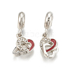 Alloy European Dangle Charms MPDL-S066-055-1