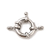 Brass Spring Ring Clasps KK-D407-01P-C-1