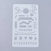 Plastic Reusable Drawing Painting Stencils Templates DIY-WH0047-17-1