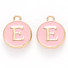 Golden Plated Alloy Enamel Charms X-ENAM-S118-07E-1