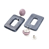 Alloy Plastic Studs Earrings for Women EJEW-K280-01B-2