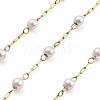 Handmade Round ABS Imitation Pearl Beaded Chains CHS-P019-09A-G-1