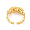 Brass Open Cuff Rings RJEW-U009-21G-4