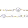 ABS Plastic Pearl Beaded Chains CHS-N003-15-4