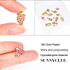 SUNNYCLUE 12Pcs 6 Styles Brass Micro Pave Cubic Zirconia Charms ZIRC-SC0001-07G-3