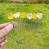 Natural Citrine Hair Combs PW-WGB2E73-02-1