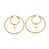 304 Stainless Steel Hoop Earrings EJEW-C501-02G-2