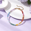 Natural Mixed Gemstone Roundle Beaded Bracelets BJEW-JB11284-1