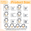 10Bags 10 Styles Metal Elastic Hair Ties Findings OHAR-ME0001-15-2