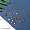 12Pcs 4 Styles 304 Stainless Steel Chain Extender FIND-FS0002-96A-9