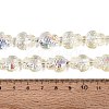 Electroplate Transparent Glass Beads Strands EGLA-N055-04A-10-4