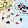 SUNNYCLUE 20Pcs 5 Style Druzy Geode Resin Pendants RESI-SC0001-85-4