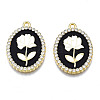 Rack Plating Alloy Enamel Pendants LS-PALLOY-S132-337A-1
