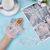 Gorgecraft 18Pcs 3 Style Butterfly Gauze Embroidery Ornaments Accessories PATC-GF0001-09-3