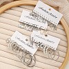 Alloy Hoop Earring Sets PW-WG90169-01-2