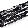 Baking Paint Transparent Glass Beads Strands DGLA-N011-6mm-10-1