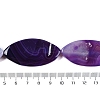 Natural Purple Banded Agate Beads Strands G-C141-A01-02-5