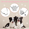 Paw Print Urn Ashes Necklace NJEW-WH0024-01S-3
