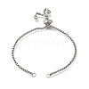 Adjustable 304 Stainless Steel Slider Bracelet/Bolo Bracelets Making STAS-I153-03P-01-1