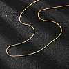 304 Stainless Steel Snake Chains Necklaces X-STAS-F094-24G-3