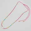 Miyuki & Natural Freshwater Pearl Braided Necklace for Women PI7820-2-1